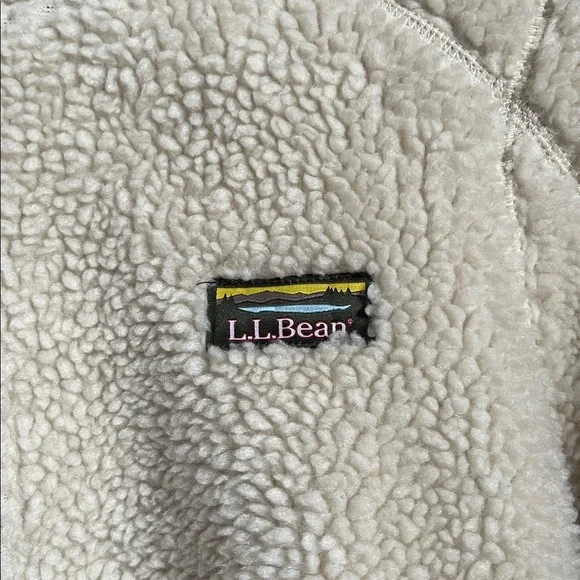 L.L. Bean Mountain Pile Fleece Coat women’s regular medium outdoorsy camping - Picture 2 of 9